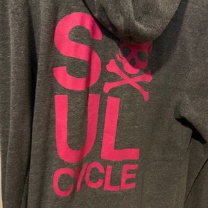 M Grey Soul Cycle Zip Hoodie